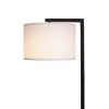 Contemporary Metal 62in Floor Lamp with on/off Foot Switch, Black